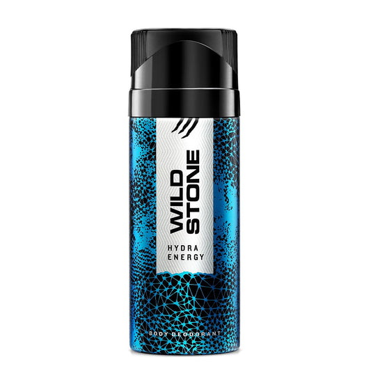 Wild Stone Hydra Energy deodorant bottle on a white background
