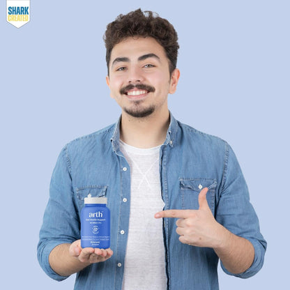 Arth Gut Health Supplement | Prebiotic & Probiotic Blend with 60 Billion CFU | 11 Probiotic Strains & 150mg Inulin | Supports Digestive Health, Bowel Regularity & Immunity | Reduces Bloating, Gas & Indigestion | For Men & Women | 30 Veg Capsules