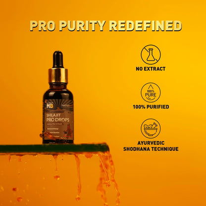 MuscleBlaze Koshaveda Shilajit Pro Drops by (30ml) | Shilajit Original with Gokshura, Vidari & Mulethi | For Energy & Stamina