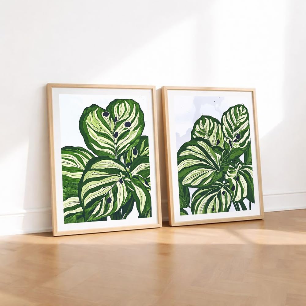 Set of 2 wall art paintings for living room & wall painting for bedroom wall decor - (10x13 Inch framed poster, Paintings for home decor)
