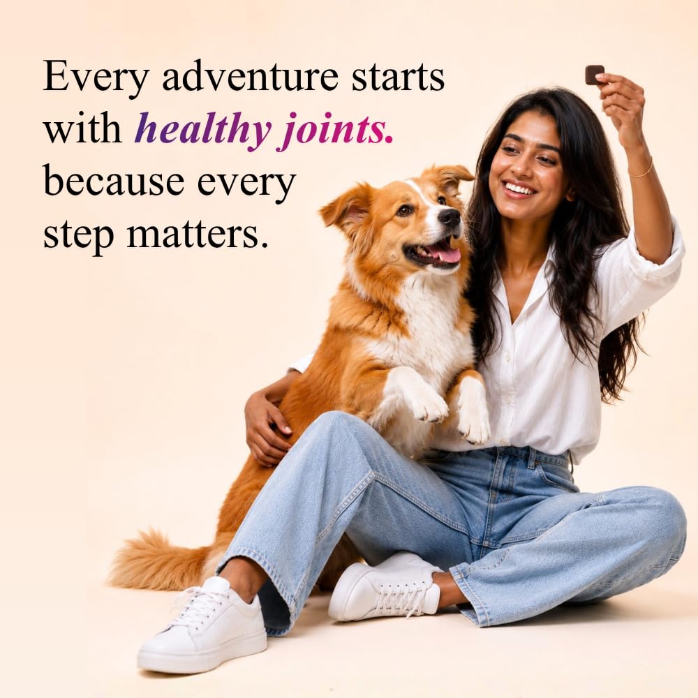 Petroyale Hip & Joint Advanced Mobility Soft Chews for Dogs | Glucosamine, Chondroitin, MSM, Collagen, Hyaluronic Acid, Boswellia & Devil's Claw | Joint Support Supplement | 30 Chews