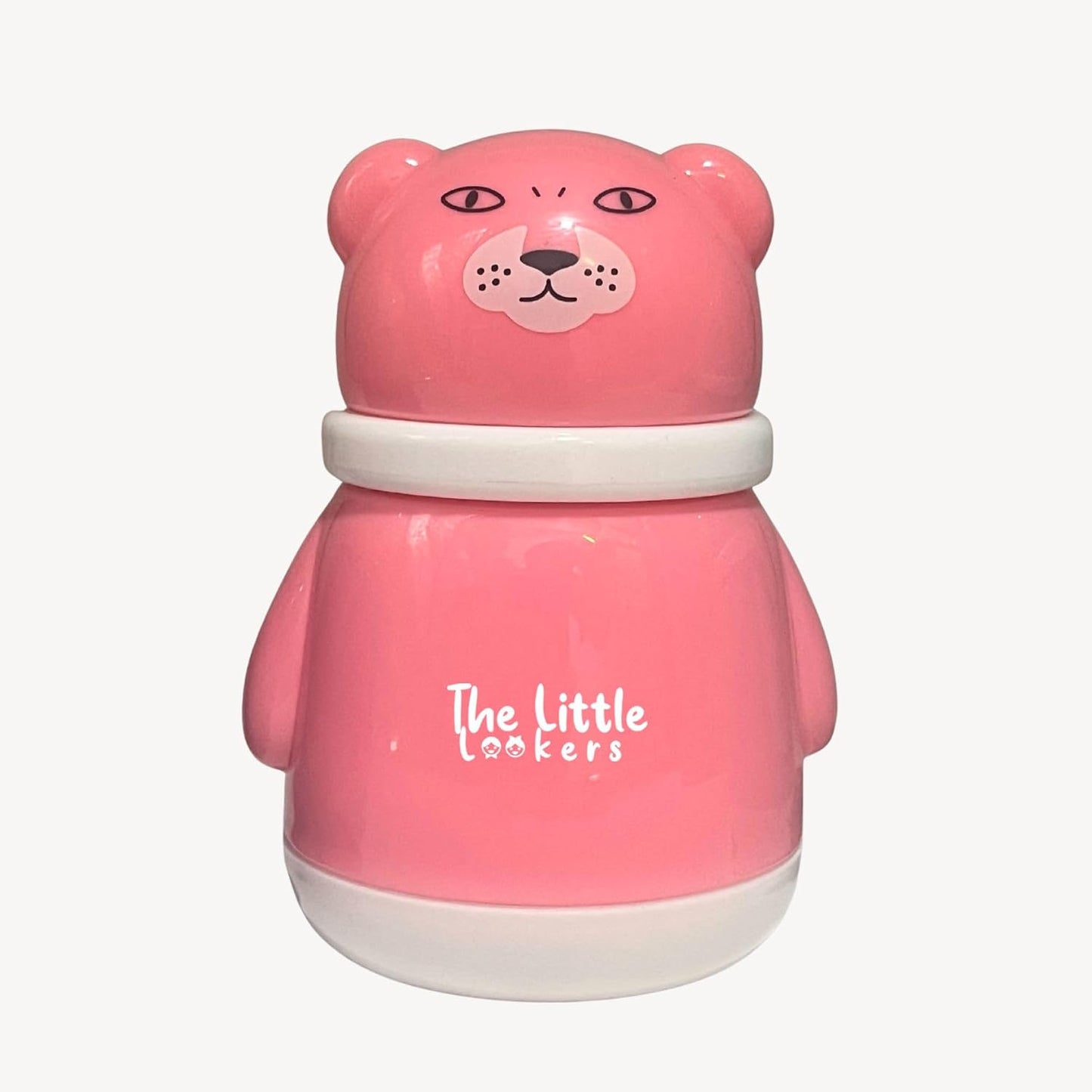 THE LITTLE LOOKERS Portable Baby Skin Care Baby Powder Puff With Box Holder Container For New Born & Kids For Baby Face & Body (Pink-White)