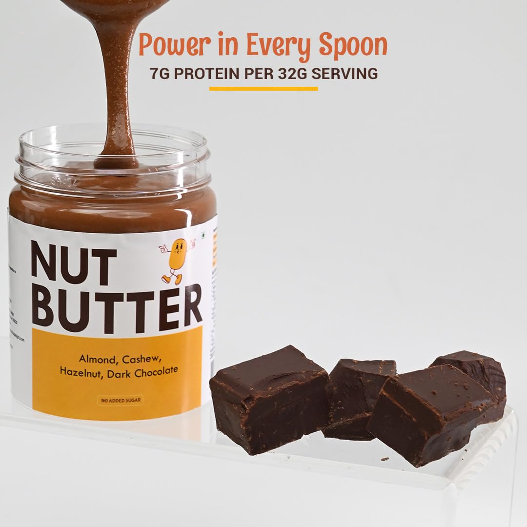 ANAVRIN Chocolate Nut Butter, 200g | High Protein Chocolate Spread | No Added Sugar | 100% Natural Nuts | Rich in Vitamin E, Magnesium & Potassium | Gluten-Free
