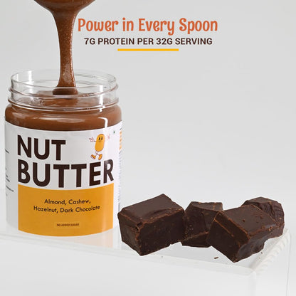 ANAVRIN Chocolate Nut Butter, 200g | High Protein Chocolate Spread | No Added Sugar | 100% Natural Nuts | Rich in Vitamin E, Magnesium & Potassium | Gluten-Free
