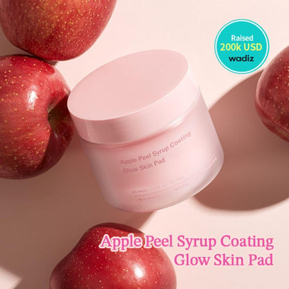 SUNGBOON EDITOR Apple Peel Glow Skin Syrup Soothing Pad (40 Pads) | Korean Toner Pads with Apple Peel Extract, Hyaluronic Acid & Ceramide | Gentle Exfoliating, Hydrating, Pore Care, Skin Texture Refining & Glow Boosting