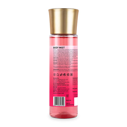 Bella Vita Luxury Hot Mess Woman Body Spray Mist Perfume with Citrus Mandarin, Passionfruit, Rose, Jasmine, Vanilla & Musk Long Lasting Fragrance, 150ML