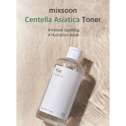 mixsoon Centella Asiatica Toner 150 ml – Hydrating & Soothing Korean Face Toner for Sensitive, Dry or Irritated Skin – Lightweight Skin Essence & Moisture Booster