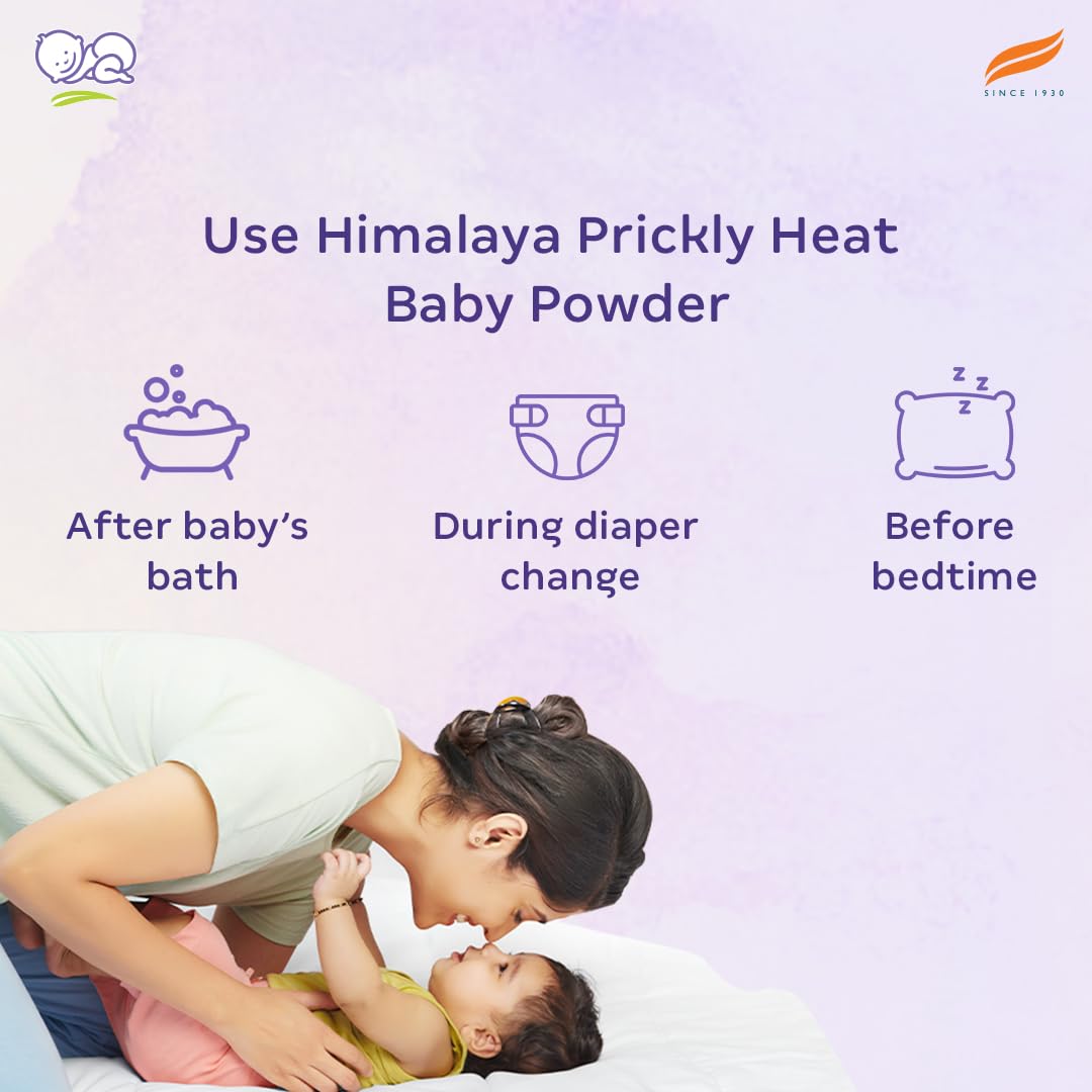 Himalaya Prickly Heat Baby Powder 200g | with Neem, Yashad Bhasma, and Vetiver | Relieves prickly heat | with Neem, Yashad Bhasma, and Vetiver, Relieves prickly heat