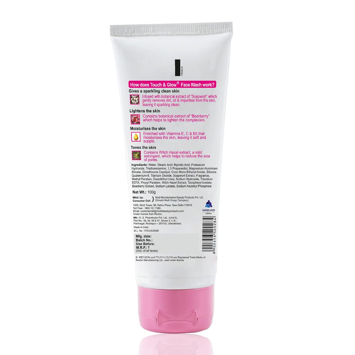 Revlon Touch & Glow Advance Glow Face Wash, 100 g