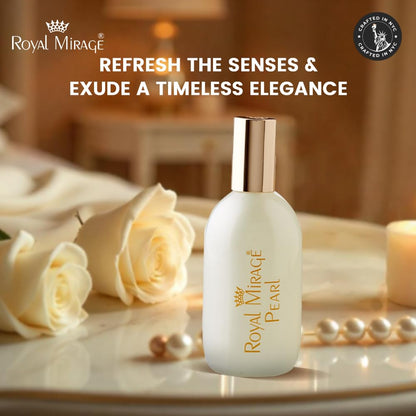 Royal Mirage Pearl Eau de Cologne | Long-Lasting Perfume for Women | Fresh & Elegant Fragrance | Bergamot, Honey & Sandalwood Notes | Versatile Everyday Wear | Gift for Woman | 120ml