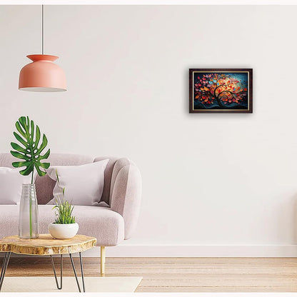 Premium Sparkle Lamination, Colorful Tree Photo Frame, Copper Gold, 14x20 Inch 22819