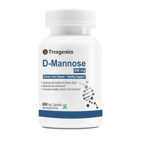 Treksgenics D-Mannose supplement bottle on a white background