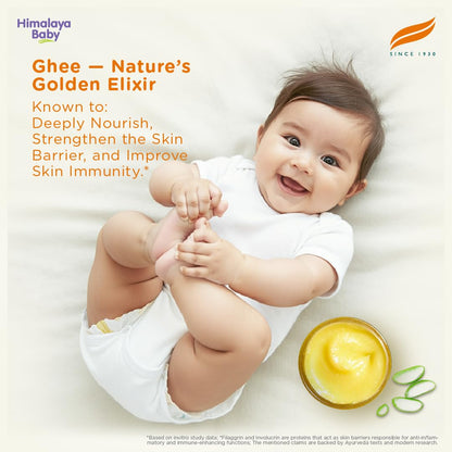 Himalaya Head to Toe Baby Wash with Pure Cow Ghee 400ml | ph 5.5 | Aloe vera | Soap free | Safe for newborns | For baby's sensitive skin from day 1 | No Parabens | No Phthalates | No Sulphates | Pediatrician evaluated