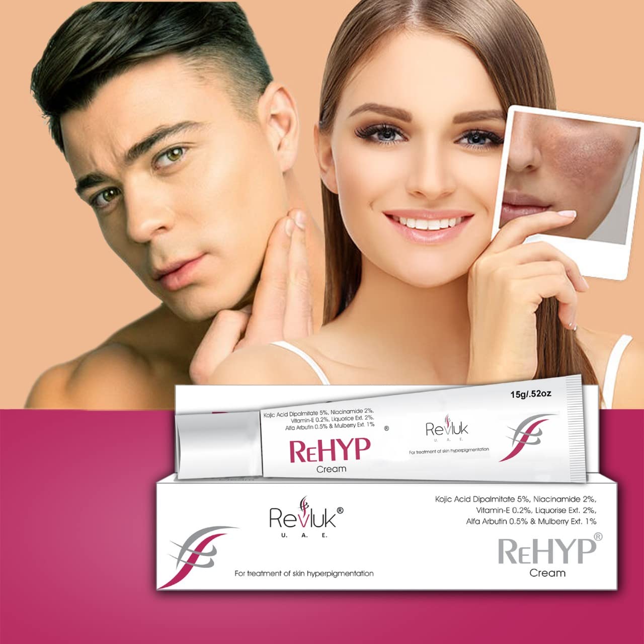 Rehyp Pigmentation Cream for Women – Dark Spot Remover, Brightening Face Cream with Kojic Acid & Alpha Arbutin – Paraben-Free, Dermatologically Tested – 15g