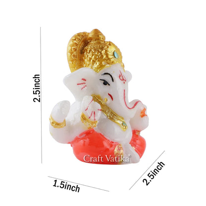 Ganesha Idol for Car Dashboard,Home Decor, Ganesh Murti Showpiece Gift - Car Dashboard Accessories Idols - Diwali Decoration Items for Home Decor- Diwali Gift