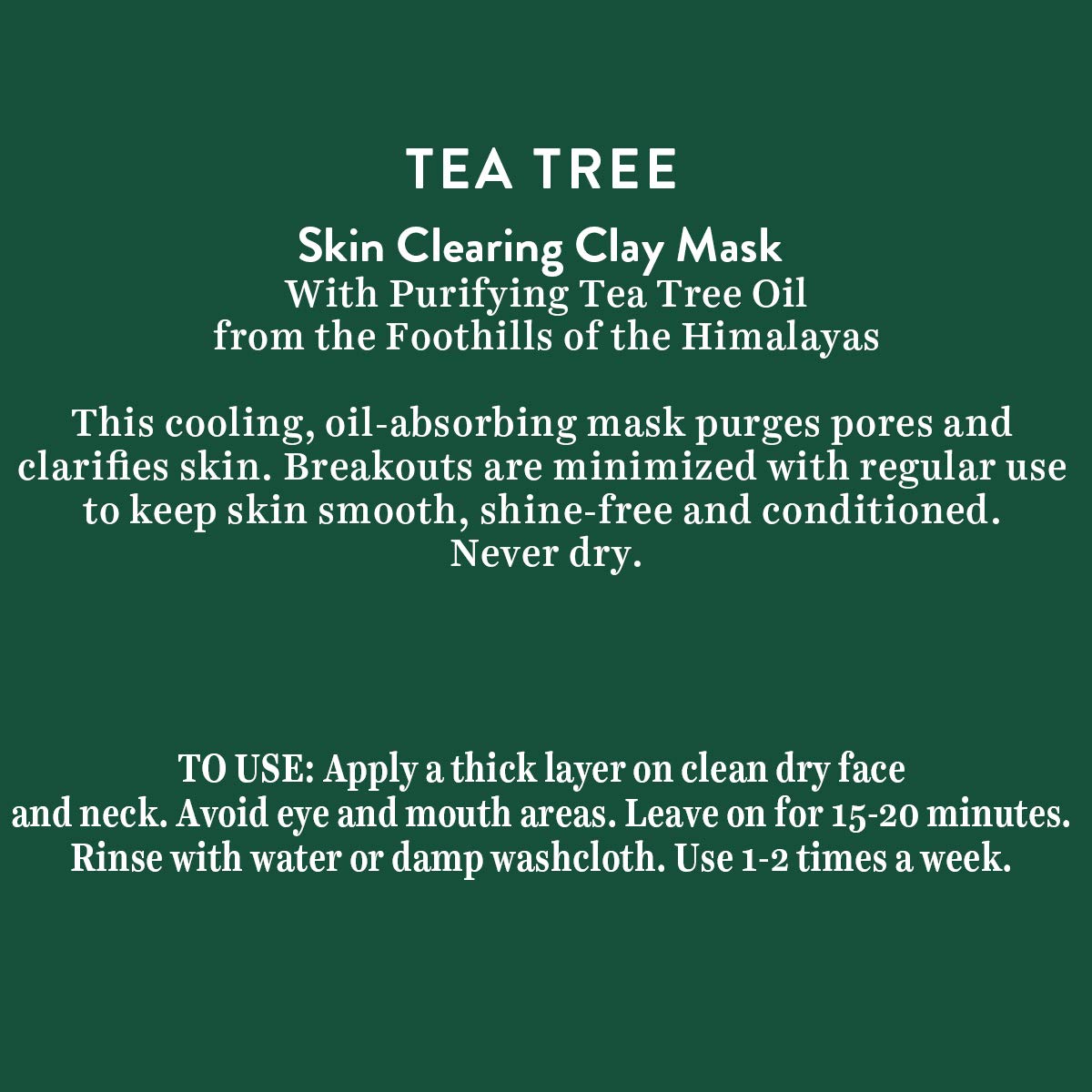Biotique Tea Tree Skin Clearing Clay Mask for Normal to Oily Skin, 70g