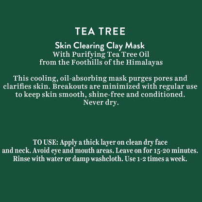 Biotique Tea Tree Skin Clearing Clay Mask for Normal to Oily Skin, 70g
