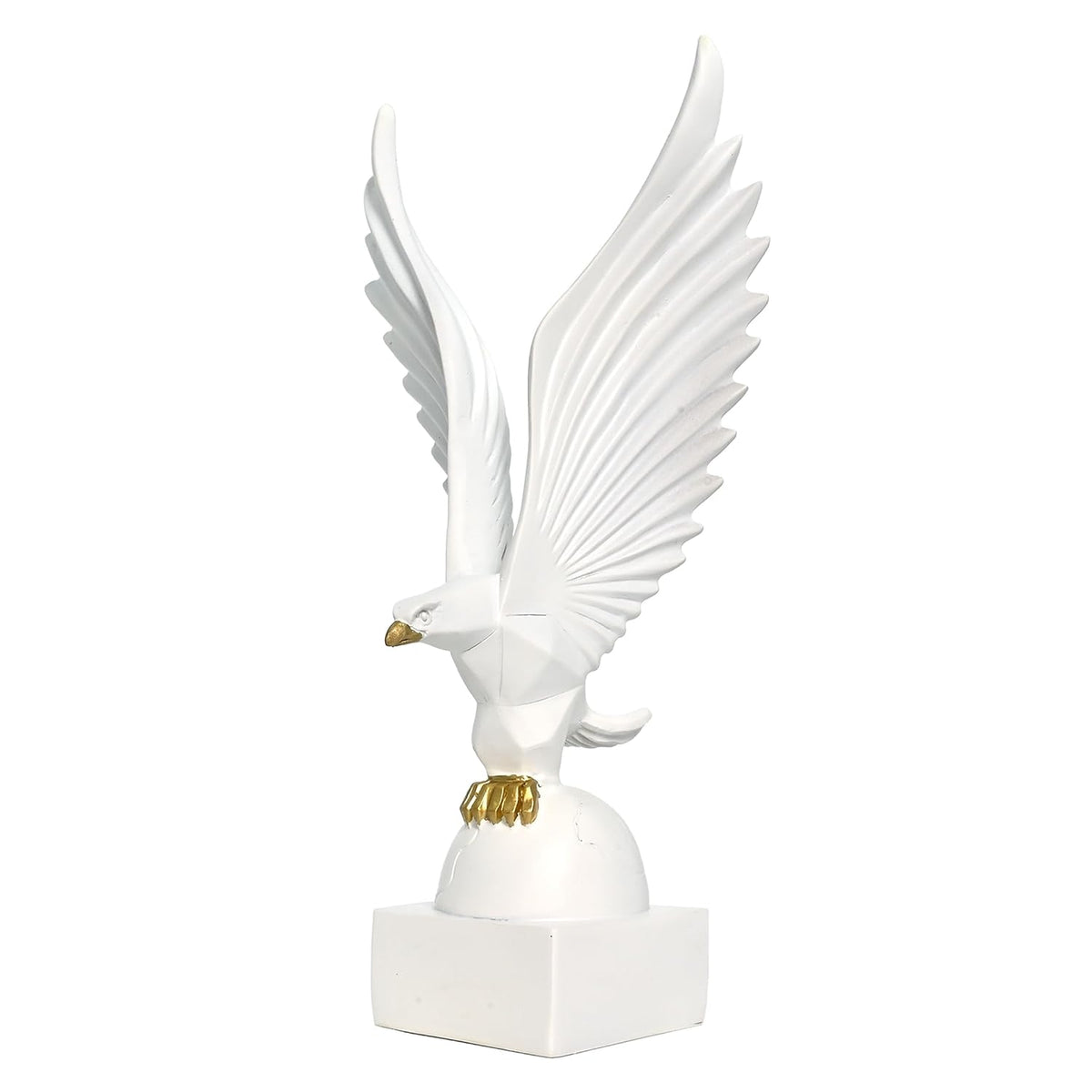 Resin Big Eagle Statue for Home and Office Decor | Aesthetic Showpiece and Decorative Sculpture | 6X6X25 CM