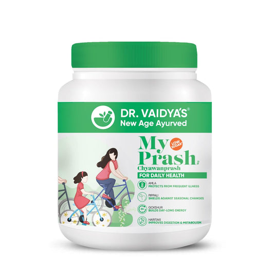 Dr. Vaidya's MyPrash Chyawanprash for Daily Health | Helps Boost Immunity & Stamina | Rich in Antioxidants | Safe For All Age Groups | 500 gm