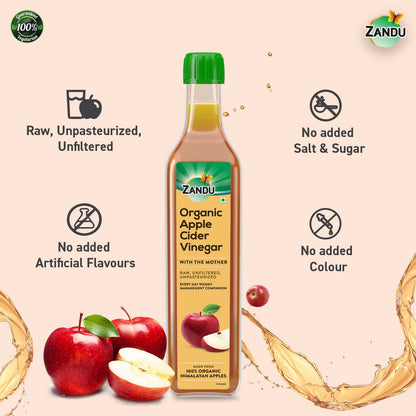 Zandu Organic Apple Cider with Mother of Vinegar 500 ml