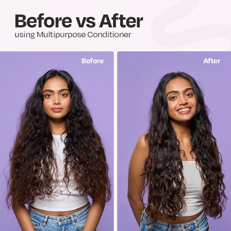 MANETAIN Multipurpose Conditioner 100gm for Curly & Wavy Hair | Hydrating Protein–Moisture Balanced Formula for Frizz Control & Softness | CG-Friendly, Silicone-Free | Suitable for Women & Men