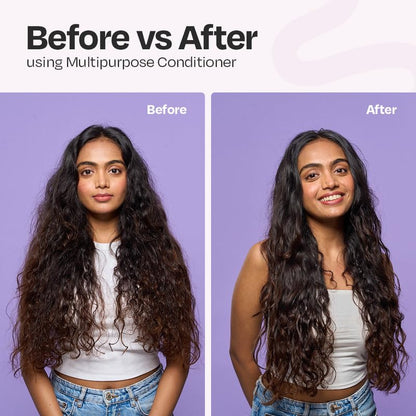 MANETAIN Multipurpose Conditioner 100gm for Curly & Wavy Hair | Hydrating Protein–Moisture Balanced Formula for Frizz Control & Softness | CG-Friendly, Silicone-Free | Suitable for Women & Men