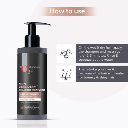 O3+ Densiderm Shampoo for Men - 200ml