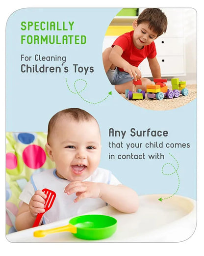 Babyhug Liquid Cleanser | Feeding Bottles, Accessories & Vegetables Disinfectant - 1000 ml | Anti bacteria, Anti Stink | Formulated with Edible Ingredients, Safe for Cleaning Baby Products (1000ml)