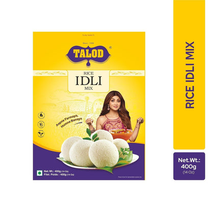 Talod Instant Rice Idli Flour Mix | Soft & Fluffy South Indian Idli Premix | Ready to Cook Batter | Healthy Traditional Breakfast | No Artificial Colors and Flavours | Any time Snacks - 400g