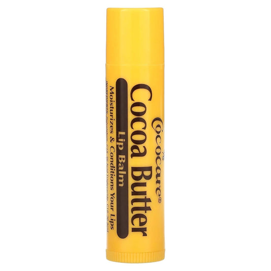 Cococare Cocoa Butter Lip Balm - The Little Yellow Stick Enriched with Natural Cocoa Butter - Conditions & Protects Lips with Hydrating Formula - 0.15oz