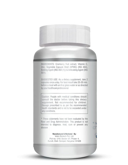 Supplement bottle with label on a white background