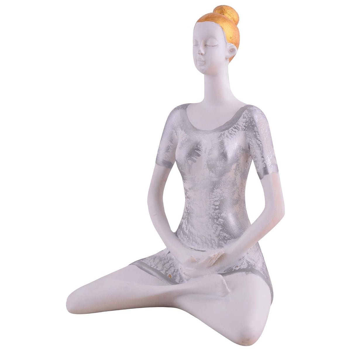 Yoga Lady Home & Office Decor Resin Fantasy Showpiece (Y900),Multicolor