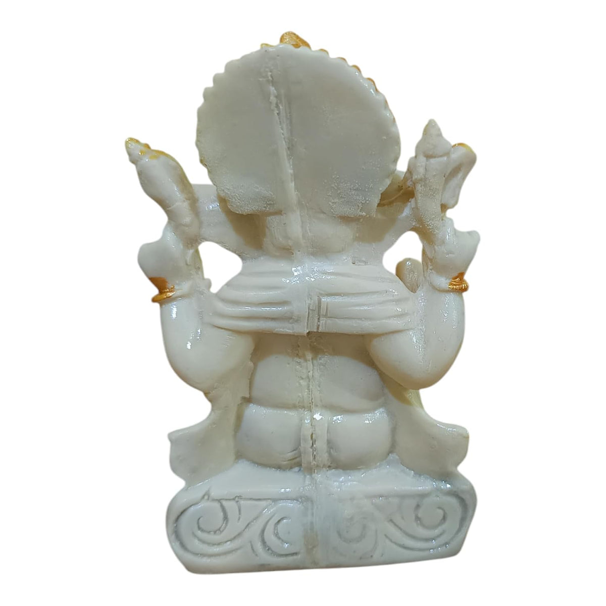Ganesha Ganesh Ganpati Gajanan Statue Idol Murti Gift Item Decorative Showpiece Multicolor Polyresin Pack of 1 (B008)