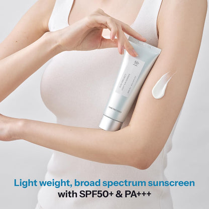 THANKYOU FARMER Sun Project Light Sun Essence SPF50+ PA+++ (120 ML) Korean Sunscreen Essence, Hydrating, Lightweight, No White Cast, UV Protection, Soothes & Moisturises for All Skin Types