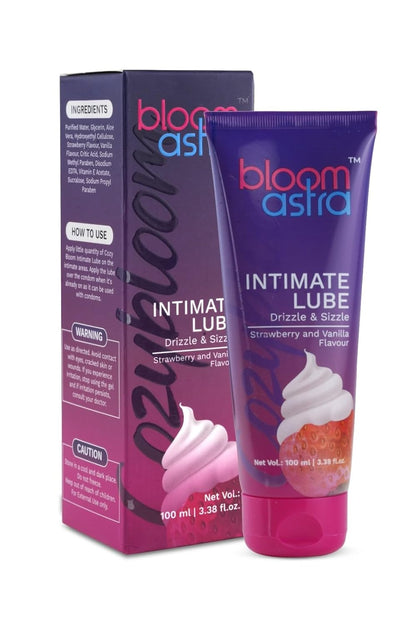 Bloomastra Strawberry Vanilla Flavoured Massage Gel (100 ML)