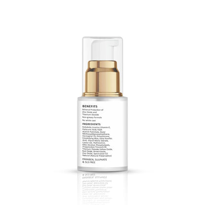 Svarasya Ojas Sunscreen SPF 30 PA+++ | Mineral Based Tinted Sunscreen | Protection Against UVA/UVB rays | Lightweight & No White Cast | For All Skin Types | Sun Cream for Men & Women