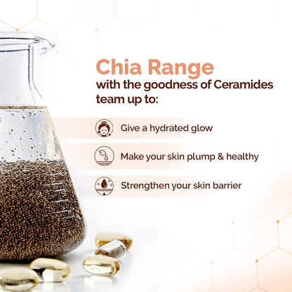 Mamaearth Chia Oil-Free Moisturizer with Chia Seed & Ceramides for Normal to Oily Skin | For Hydrated Glow | 24 Hrs Long-Lasting Hydration | Co-Created with Dermats | Healthy Skin Barrier | Oil-Free Formula | Fragrance Free | 80 g