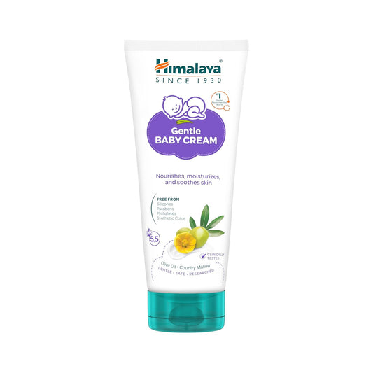 Himalaya Gentle Baby Cream 200ml with Olive Oil, Giloy & Licorice | pH 5.5 | No. 1 Doctor Recommended Baby Cream | Hypoallergenic | Nourishing Baby Face Cream & Moisturizer for All Skin Types