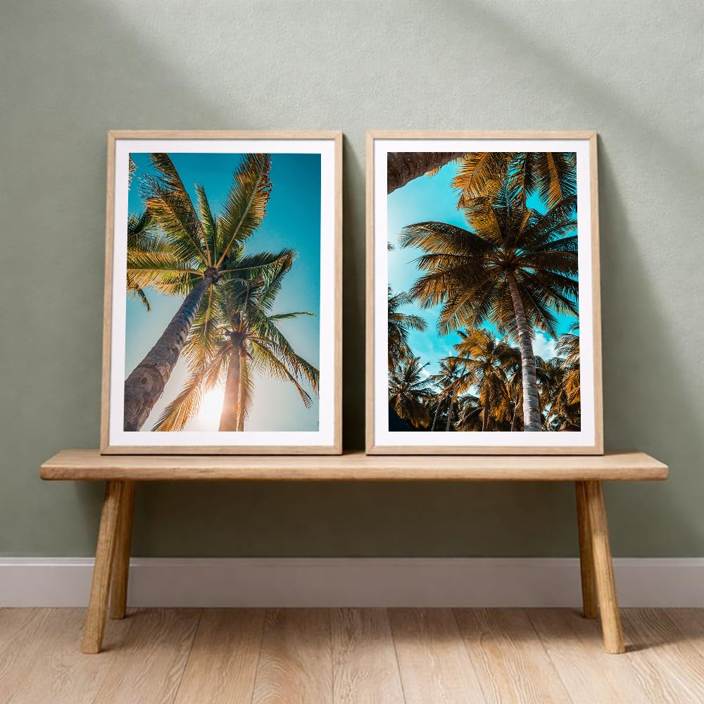Set of 2 wall art paintings for living room & wall painting for bedroom wall decor - (10x13 Inch framed poster, Paintings for home decor)