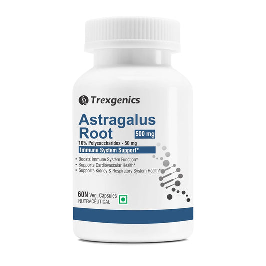Trexgenics Astragalus Root supplement bottle on a white background