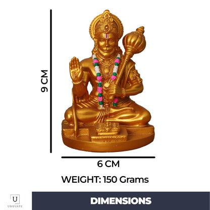 UNOVATE Hanuman Idol for Car Dashboard, Home, Office Desk | Hanuman Murti