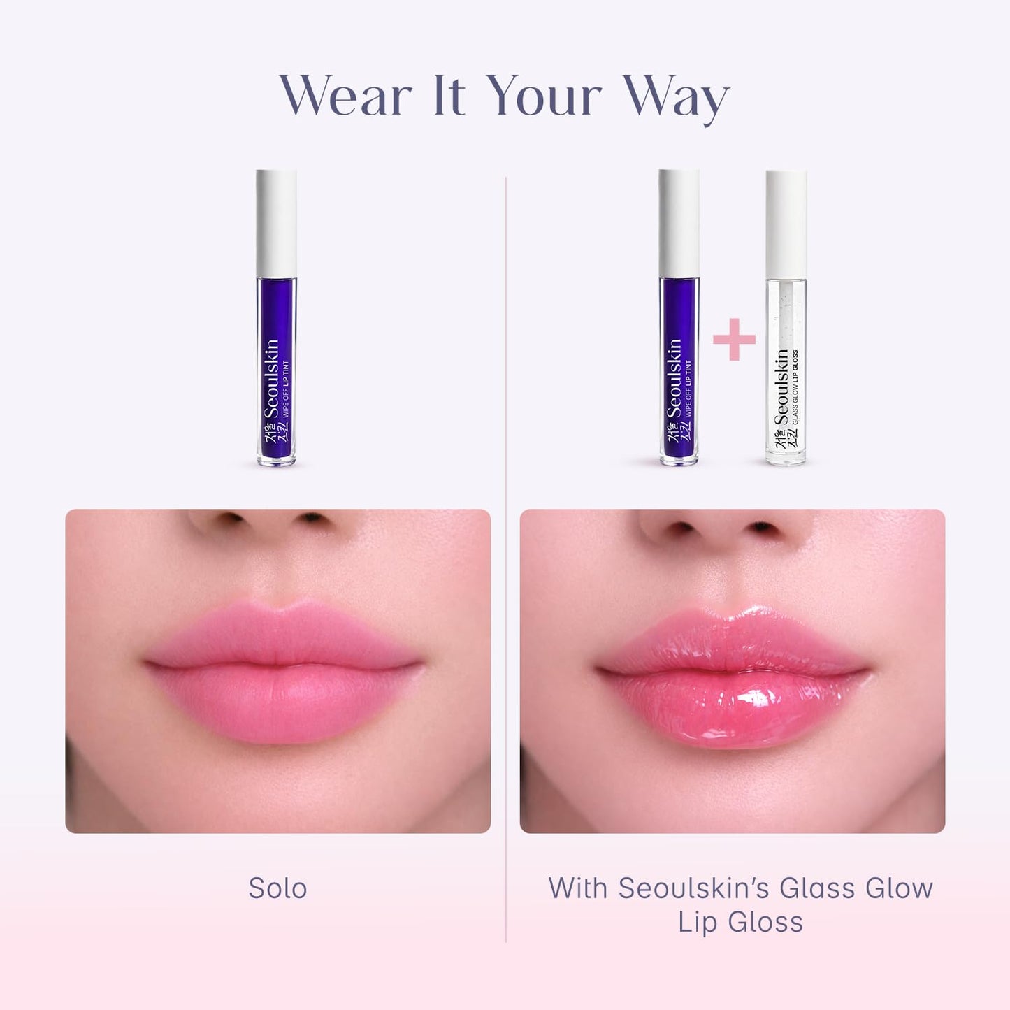 Seoulskin Wipe Off Lip Tint | Long Lasting No-Fade Lip Stain | Matte Lip Tint Waterproof, Transfer-Proof, Smudge-Proof | Easy Application & Wipe Off Formula | Lasts All Day | Natural Pink Color | Vegan | Shade: Petal Pink (4ml)