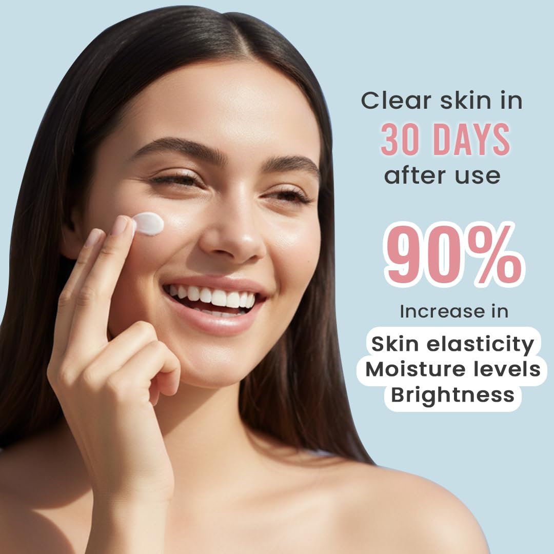 Glamveda Korean Rice & Ceramide Moisturizer Cream For Dry Skin | Face Moisturizer for Glowing Skin | Skin Barrier Building & Nourishing | Reduce Fine Lines Wrinkles & Age Spots | Women & Men | 50ml