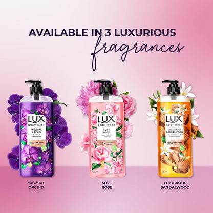 Lux Soft Rose Bodywash with French Rose & Almond Oil, 750 ml