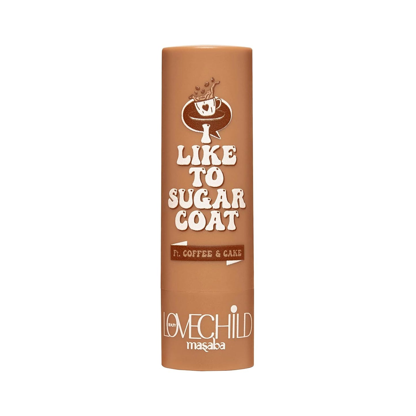 Lovechild Masaba Hydrating Lip Balm, SPF 22 UV Protection, Brown Tinted Vegan Lip Care With Shea Butter, Vitamin E & Almond Oil, Repairs Dry, Chapped Lips, Coffee & Cake, 4.5 g