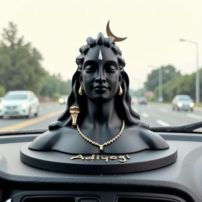 UNOVATE Adiyogi Statue for Car Dashboard, Adiyogi Statue - 3 Inch Shiv Idol