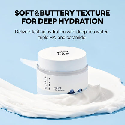 ROUND LAB 1025 Dokdo Cream | Facial Cream, Soothing, Moisturizing Cream (2.71fl.oz) (International Ver.)