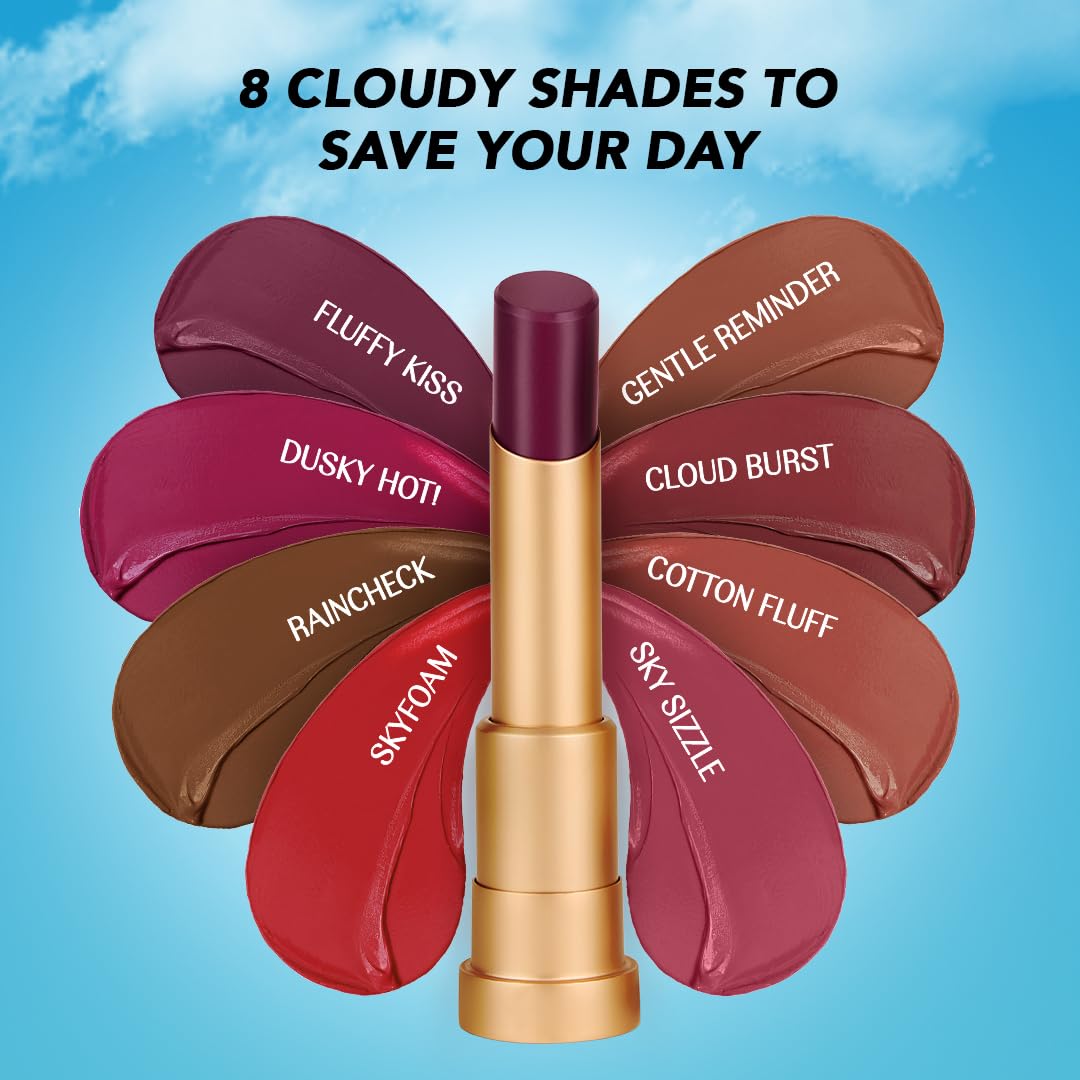 LoveChild Masaba Lush Creme Lipstick (Pink), Moisturizing Satin Finish with Ceramides & Shea Butter, Lightweight, Long-Lasting & Ultra-Smooth, Perfect Shades for Indian Skin Tones, Skyfoam 3.5g
