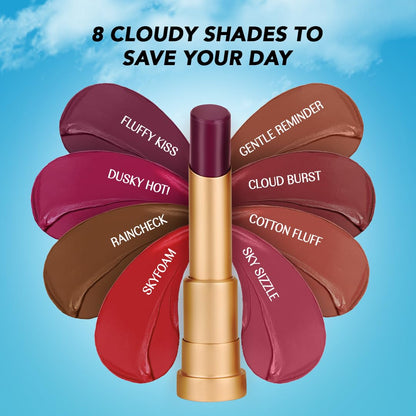 LoveChild Masaba Lush Creme Lipstick (Pink), Moisturizing Satin Finish with Ceramides & Shea Butter, Lightweight, Long-Lasting & Ultra-Smooth, Perfect Shades for Indian Skin Tones, Skyfoam 3.5g