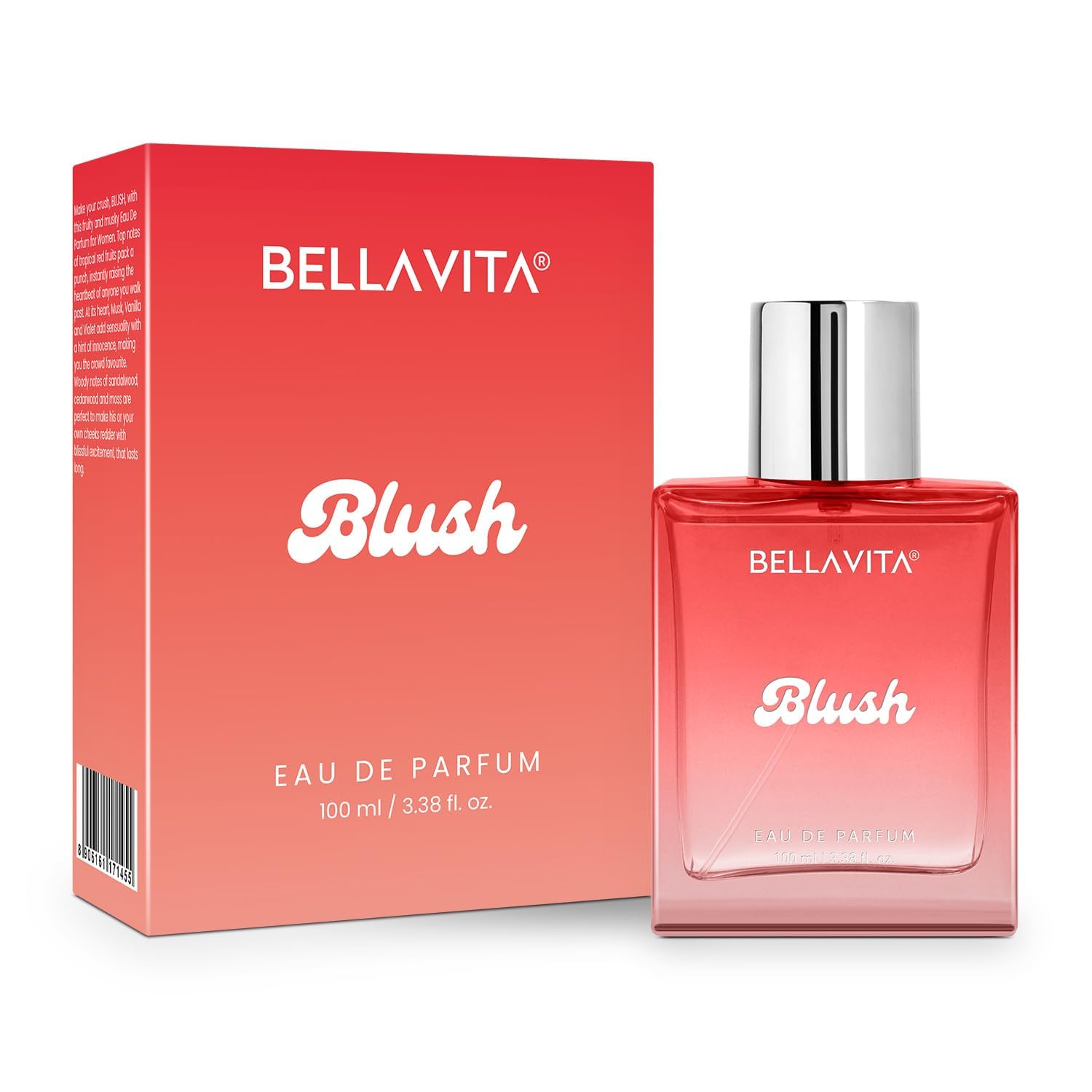 BELLAVITA Blush Eau de Parfum bottle and packaging on a white background
